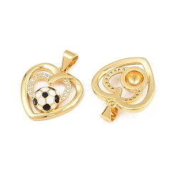 Pendenti in zirconi cubici trasparenti in micro pavè di ottone&nbsp;CU-CBA7E9C-11C-G