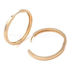 Pendientes de aro de latón liso para mujer&nbsp;EJEW-M238-29KCG