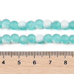 Perle di vetro crepitio smerigliato&nbsp;X1-GLAA-U001-8mm-M02