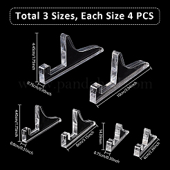 12 Stück 3 Stile Desktop-Displayhalter aus transparentem Acryl für Fotorahmen&nbsp;ODIS-GA0001-57