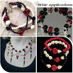DIY-Sets zur Herstellung von Stretch-Armbändern im Gothic-Stil&nbsp;DIY-SC0033-40