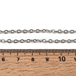 Collier chaîne maille câble texturée en acier inoxydable 304 de 12 mm pour homme et femme (2.8 pièce)&nbsp;NJEW-H093-18P-01