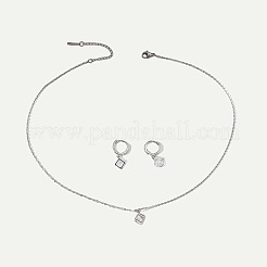 Set di gioielli in ottone cubo&nbsp;FS-WGC3535-01