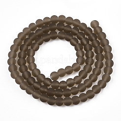 Fili di perline do vetro trasparente&nbsp;LS-GLAA-T032-T4mm-MD02