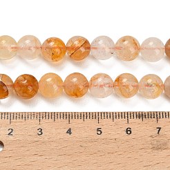 Natürlicher gelber hämatoider Quarz/goldene Heilerquarz-Perlenstränge&nbsp;G-F820-K03-8mm