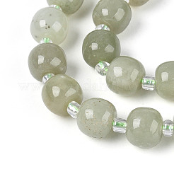 Natürliche Hetian Jade Perlenstränge&nbsp;G-N353-08A-01