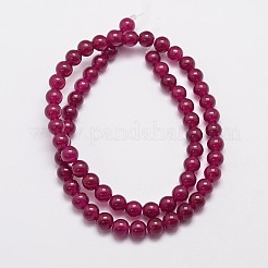 Natürliche und gefärbte Perle Malaysia Jade Stränge&nbsp;G-A146-6mm-A15