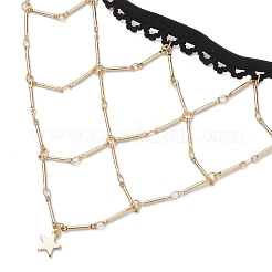Cadenas elásticas de poliéster para piernas.&nbsp;AJEW-AN00668
