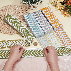 Rubans jacquard en polyester 20 couleurs 4m&nbsp;SRIB-OC0001-09