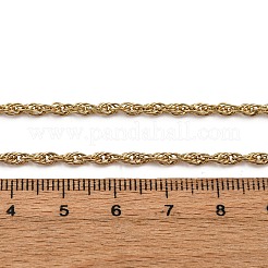 2.5 mm 304 Edelstahl-Seilkettenhalsketten&nbsp;NJEW-T016-26G