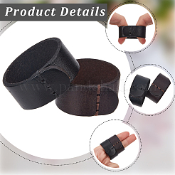 2 ensemble d'anneaux de maintien de ceinture en cuir PU de 2 couleurs&nbsp;FIND-GF0009-20A