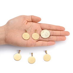 Pendentifs en acier inoxydable 304 avec placage ionique (IP)&nbsp;STAS-P115-09G