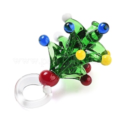 Bunte transparente handgemachte Bunte Malerei Anhänger für Weihnachten&nbsp;LAMP-A004-01B