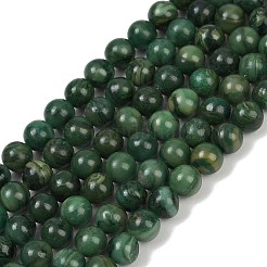 Natürliche afrikanische Jade Perlen Stränge&nbsp;G-K091-4mm