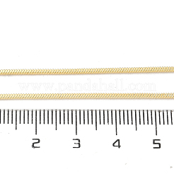 Collares de cadena de serpiente de latón con revestimiento de rejilla de 1.5 mm para mujeres y hombres&nbsp;MAK-L044-13G