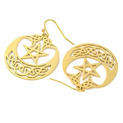 Orecchini pendenti in acciaio inossidabile 304 per donna&nbsp;EJEW-F338-04G-03