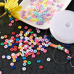 DIY Heishi Bead Stretch Armbänder machen Kits&nbsp;DIY-TA0003-22