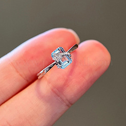 925 bague en argent sterling avec zircone cubique&nbsp;FS-WGFD4D7-02