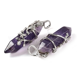 Natürlicher Amethyst mit zwei Enden&nbsp;G-C144-03P-02