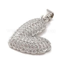 Pendenti in ottone con micro pavé di zirconi trasparenti per la festa della mamma&nbsp;FIND-Z041-20C