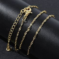 Colliers à chaîne en laiton de 1.5 mm pour femmes&nbsp;KK-CBA4FD4-14G