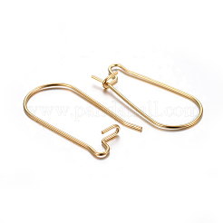 Boucles d'oreilles créoles en acier inoxydable 304&nbsp;LS-STAS-P223-01G-02