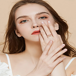 1 bague de manchette en acier inoxydable 304 émaillé&nbsp;RJEW-LP0005-02