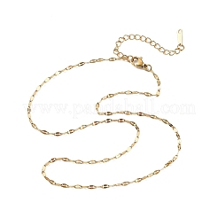 Colliers à chaîne en acier inoxydable 304 de 2 mm pour femmes&nbsp;NJEW-B131-05G