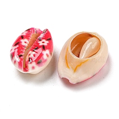 Perline di conchiglia naturale stampate&nbsp;BSHE-G037-01C