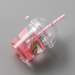 Pendentifs de tasse en plastique lumineux&nbsp;LS-KY-WH0045-42E
