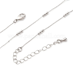 Collane con catena a maglie rotonde in ottone da 2 mm&nbsp;MAK-L045-01P