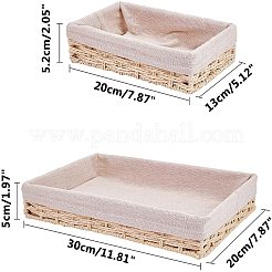 Paniers en papier tressé&nbsp;AJEW-GA0002-26