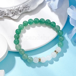2 Stück Stretch-Armbänder mit natürlichen Edelsteinperlen für Damen&nbsp;BJEW-JB11332