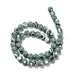 Chapelets de perles en malachite synthétique&nbsp;G-A186-B-04