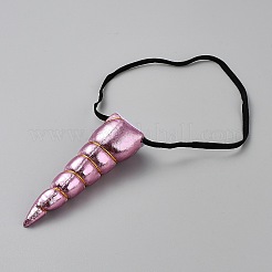Serre-tête élastique en tissu avec oreilles de licorne&nbsp;OHAR-WH20008-01F
