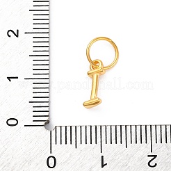 925 ciondolo a forma di lettera in argento sterling con anelli di congiunzione&nbsp;LS-STER-R008-01G-I