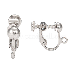 Ottone a vite su orecchino a clip pendenti pendenti con ciondoli che fissano risultati&nbsp;X-KK-M019-01P