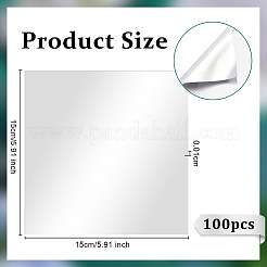 Fogli quadrati di carta stagnola per incisioni artigianali&nbsp;DIY-WH0671-302A-01