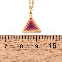Collares colgantes geométricos de acero inoxidable 304 para mujer&nbsp;NJEW-M106-02C-G