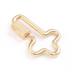 Messingschraube Karabiner Schloss Charms&nbsp;ZIRC-I041-04G