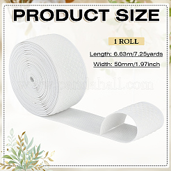 7.25 Yards elastische Stoffe Nylonbänder&nbsp;DIY-MA0007-11