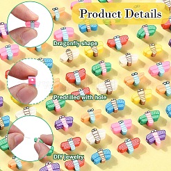 80 Stück 8 Farben handgefertigte Polymer Clay Perlen&nbsp;CLAY-YW0001-98