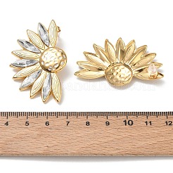 Boucles d'oreilles à tige en acier inoxydable 304 et émail pour femmes&nbsp;SA-CBA7107-07G
