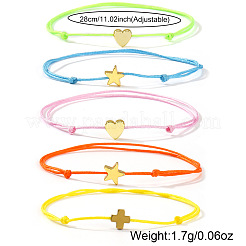5 Stück verstellbares Armband aus Polyestergarn&nbsp;TN0699