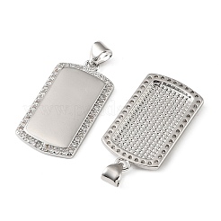 Pendentifs en laiton zircon cubique transparent&nbsp;KK-H279-01P