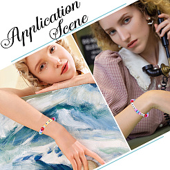 DIY-Sets zur Herstellung von Armbändern und Schmuck aus Kunstplastik- und Acrylperlen&nbsp;DIY-SP0002-80