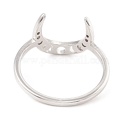 201 Edelstahl Mondphasen-Fingerring für Damen&nbsp;RJEW-A006-07P-1