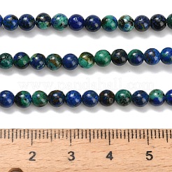 Natürliche Azurit Perlen Stränge&nbsp;G-Z110-C02-4mm