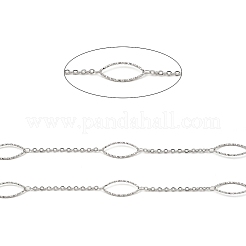 Cadenas de eslabones de ojo de caballo de acero inoxidable 304 hechas a mano y resistentes al deslustre&nbsp;CHS-G025-04P