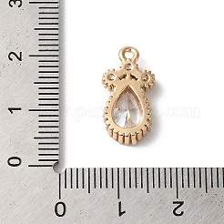 Anhänger aus Messing und Glas&nbsp;KK-C062-094G